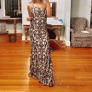 Beautiful one shoulder embellished gown